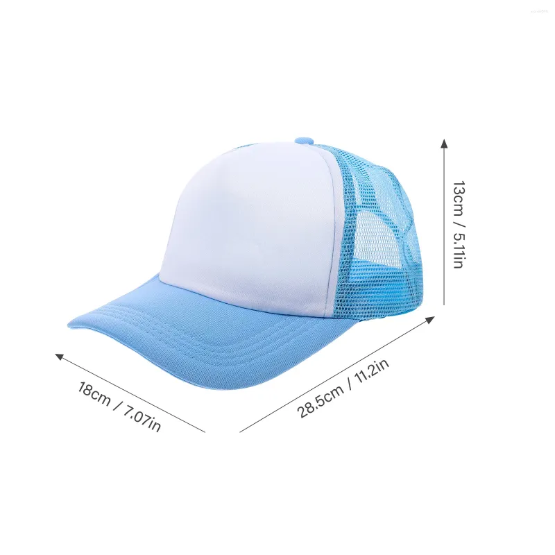 Ball Caps 10 Pcs Driver Hat Sublimated Baseball Cap Men Women Pvc  Sublimation Hats Blank